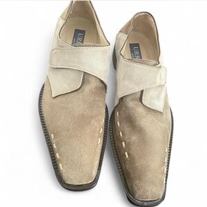 Vintage men’s Urbano Made in Italy Suede Monk Strap Leather Shoes. 

Size 8